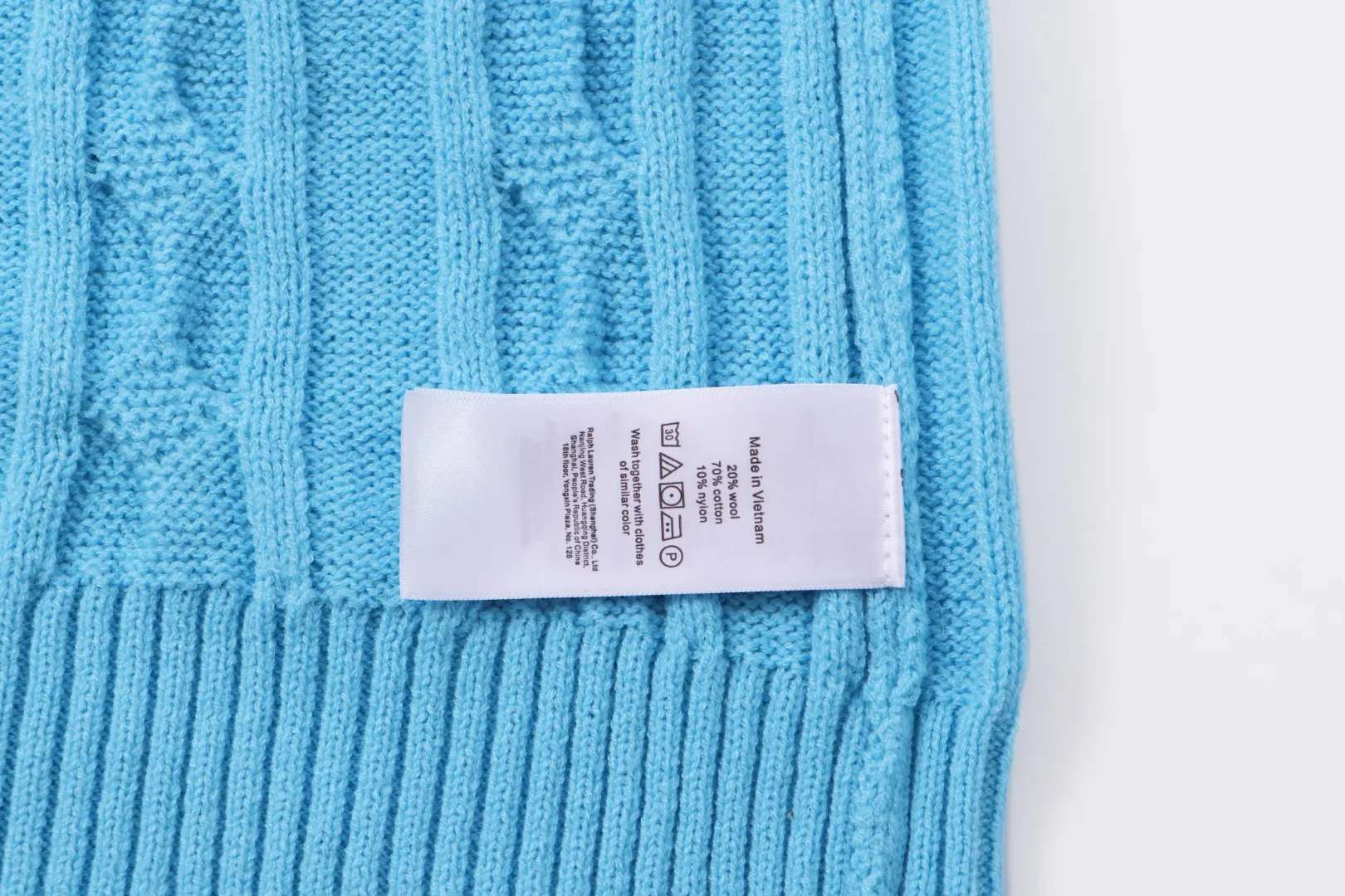 P230 RALPH LAUREN Ralph Lauren seven-color classic small label embroidered stand-collar long-sleeved half-zip knitted sweater tops for men and women seven colors Color: black white gray royal blue pink sky blue khaki code number: S M L XL material: cotton